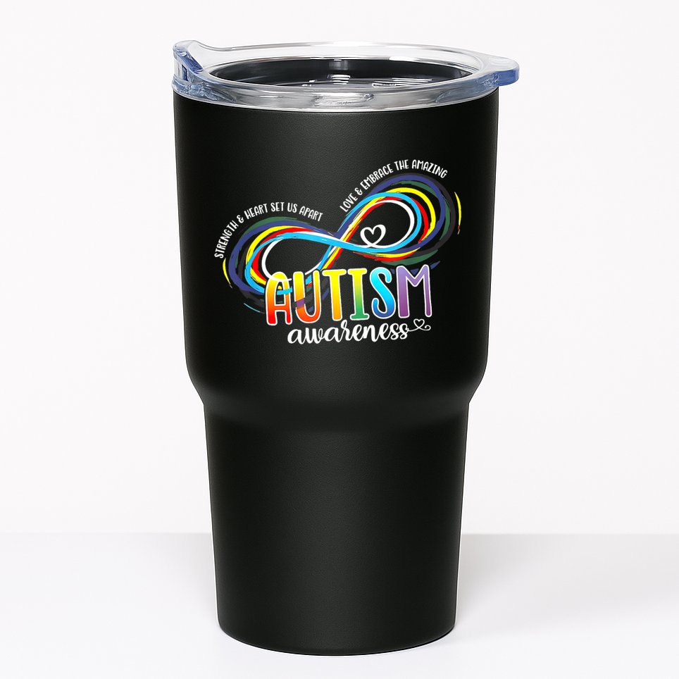 Autism Awareness Strength And Heart Set Us Apart Tumbler