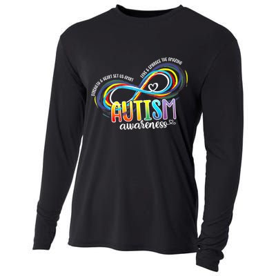 Autism Awareness Strength And Heart Set Us Apart Cooling Performance Long Sleeve Crew