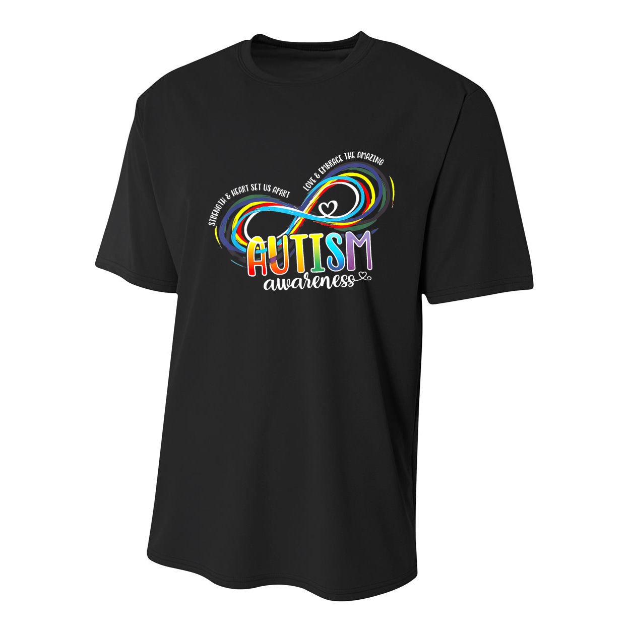 Autism Awareness Strength And Heart Set Us Apart Youth Performance Sprint T-Shirt