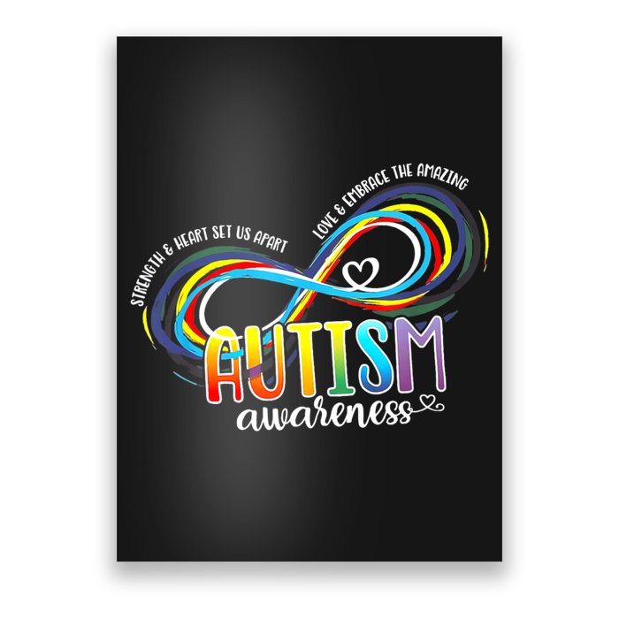 Autism Awareness Strength And Heart Set Us Apart Poster