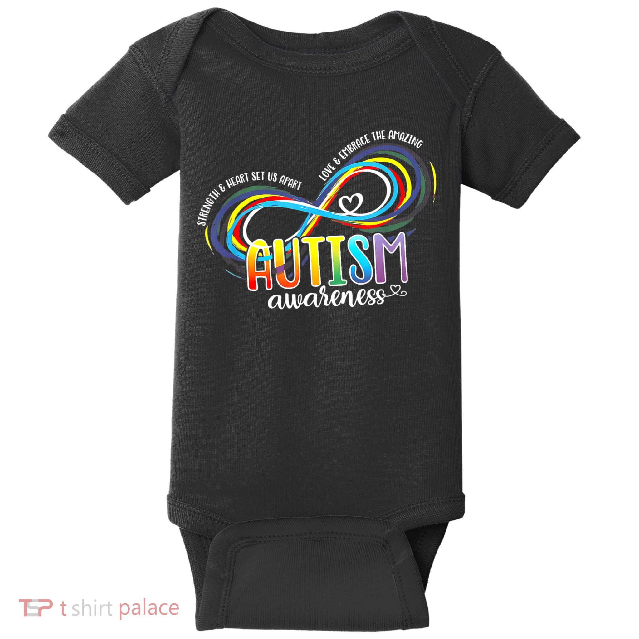 Autism Awareness Strength And Heart Set Us Apart Baby Bodysuit