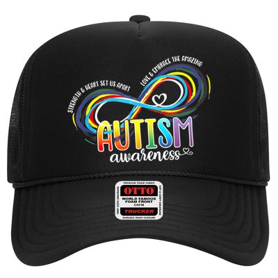 Autism Awareness Strength And Heart Set Us Apart Trucker Hat