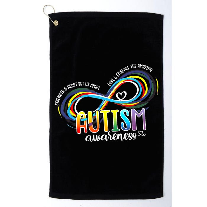 Autism Awareness Strength And Heart Set Us Apart Golf Towel