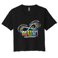 Autism Awareness Strength And Heart Set Us Apart Women's Crop Top Tee