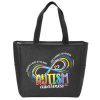 Autism Awareness Strength And Heart Set Us Apart Zip Tote Bag