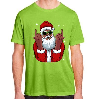 African American Santa Christmas Pajama Cool Black Xmas Funny Gift Adult ChromaSoft Performance T-Shirt