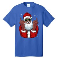 African American Santa Christmas Pajama Cool Black Xmas Funny Gift Tall T-Shirt