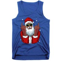 African American Santa Christmas Pajama Cool Black Xmas Funny Gift Tank Top