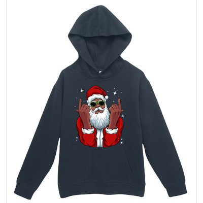 African American Santa Christmas Pajama Cool Black Xmas Funny Gift Urban Pullover Hoodie