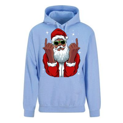 African American Santa Christmas Pajama Cool Black Xmas Funny Gift Unisex Surf Hoodie