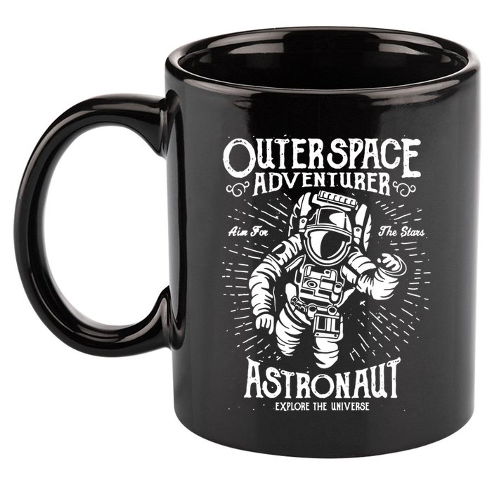 Astronaut 11oz C Handle Ceramic Mug