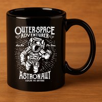 Astronaut 11oz C Handle Ceramic Mug