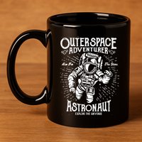 Astronaut 11oz C Handle Ceramic Mug