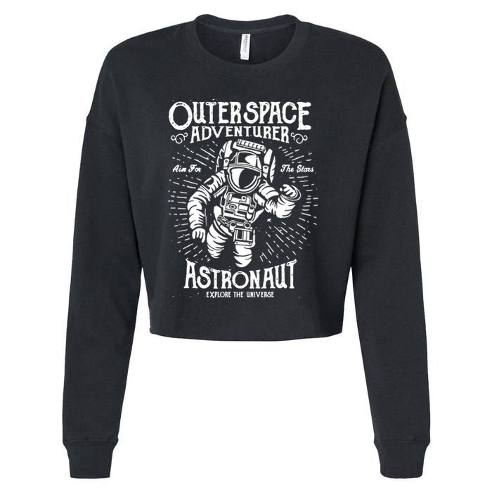 Astronaut Cropped Pullover Crew