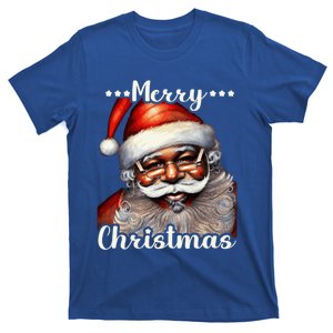 African American Santa Claus Black Christmas Retro Xmas Great Gift T-Shirt