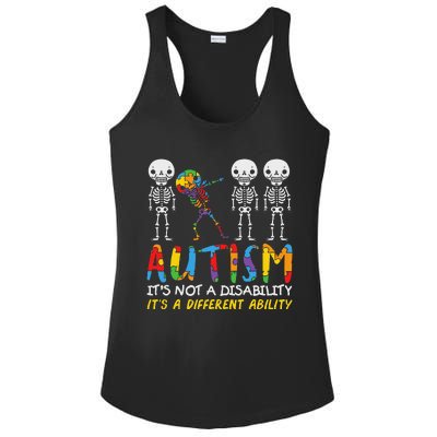 Autism Awareness Support Autism For Mom Dad Ladies PosiCharge Competitor Racerback Tank