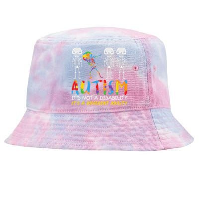 Autism Awareness Support Autism For Mom Dad Tie-Dyed Bucket Hat