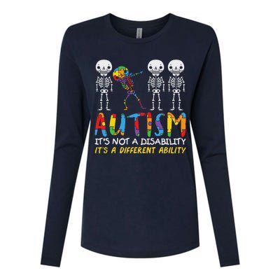 Autism Awareness Support Autism For Mom Dad Womens Cotton Relaxed Long Sleeve T-Shirt