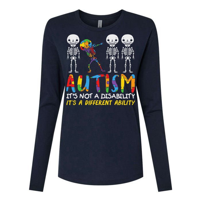 Autism Awareness Support Autism For Mom Dad Womens Cotton Relaxed Long Sleeve T-Shirt