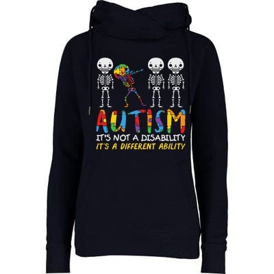 Autism Awareness Support Autism For Mom Dad Womens Funnel Neck Pullover Hood