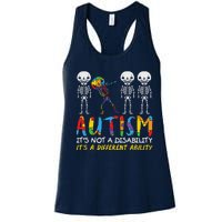 Autism Awareness Support Autism For Mom Dad Women's Racerback Tank