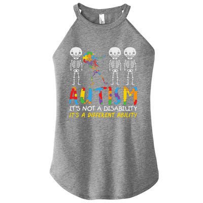 Autism Awareness Support Autism For Mom Dad Women's Perfect Tri Rocker Tank