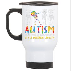 Autism Awareness Support Autism For Mom Dad Stainless Steel Travel Mug