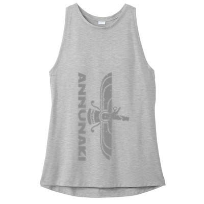 Annunaki Ancient Sumerian Gods Ancient Mestopotamia Ladies PosiCharge Tri-Blend Wicking Tank