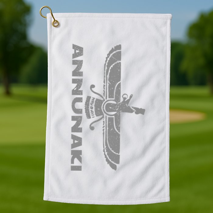 Annunaki Ancient Sumerian Gods Ancient Mestopotamia Golf Towel
