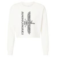 Annunaki Ancient Sumerian Gods Ancient Mestopotamia Cropped Pullover Crew