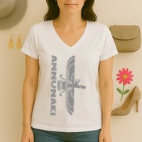 Annunaki Ancient Sumerian Gods Ancient Mestopotamia Women's V-Neck T-Shirt