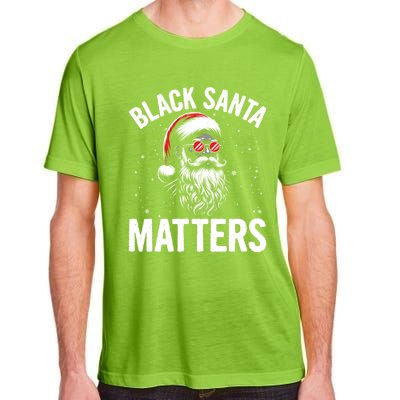 African American Santa Claus Christmas Pajama And Gift Adult ChromaSoft Performance T-Shirt