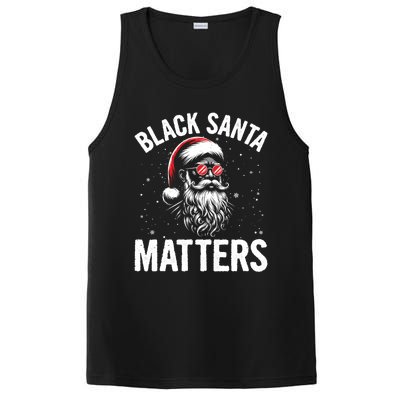 African American Santa Claus Christmas Pajama And Gift PosiCharge Competitor Tank