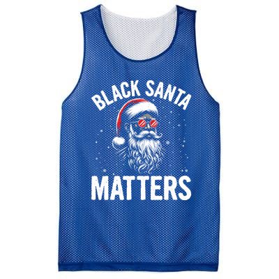 African American Santa Claus Christmas Pajama And Gift Mesh Reversible Basketball Jersey Tank