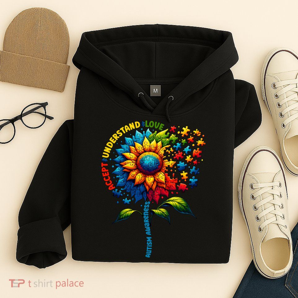 Autism Awareness Sunflower Autism Sunflower Hoodie