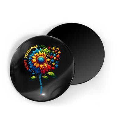Autism Awareness Sunflower Autism Sunflower Magnet