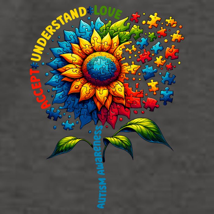 Autism Awareness Sunflower Autism Sunflower Vector Backpack