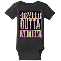 Autism Awarenesss Straight Outta Autism Gift Baby Bodysuit