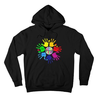 Autism Awareness Sign Language Hand Puzzle Support Hoodie