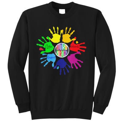 Autism Awareness Sign Language Hand Puzzle Support Sweatshirt