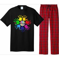 Autism Awareness Sign Language Hand Puzzle Support Pajama Set