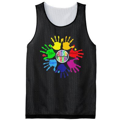 Autism Awareness Sign Language Hand Puzzle Support Mesh Reversible Basketball Jersey Tank