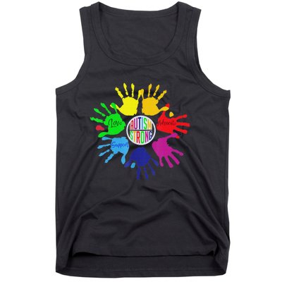 Autism Awareness Sign Language Hand Puzzle Support Tank Top