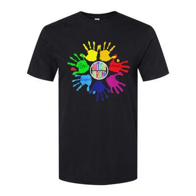 Autism Awareness Sign Language Hand Puzzle Support Softstyle CVC T-Shirt