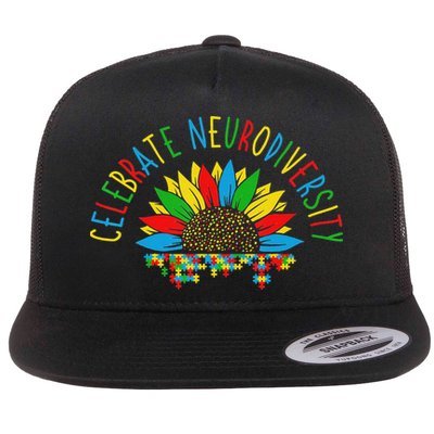 Autism Awareness Support Celebrate Neurodiversity Flatbill Hat