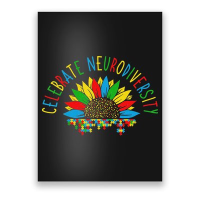 Autism Awareness Support Celebrate Neurodiversity Poster
