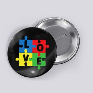 Autism Awareness Support Mom Dad Love Button