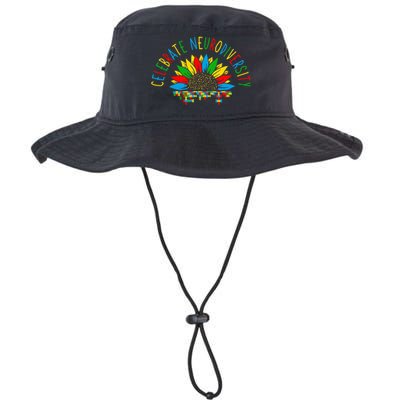 Autism Awareness & Support Celebrate Neurodiversity Legacy Cool Fit Booney Bucket Hat