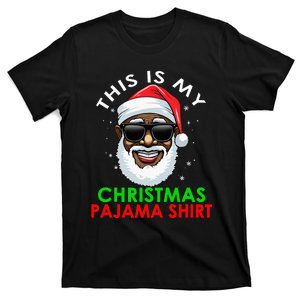 African American Santa Claus Christmas Pajama T-Shirt