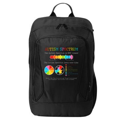 Autism Awareness Spectrum Is Not Linear Autistic Pride Ash City Backpack